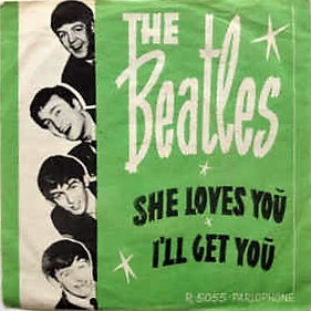 取寄用品 美盤 ビートルズ ドイツ語盤SHE LOVES YOU THE BEATLES