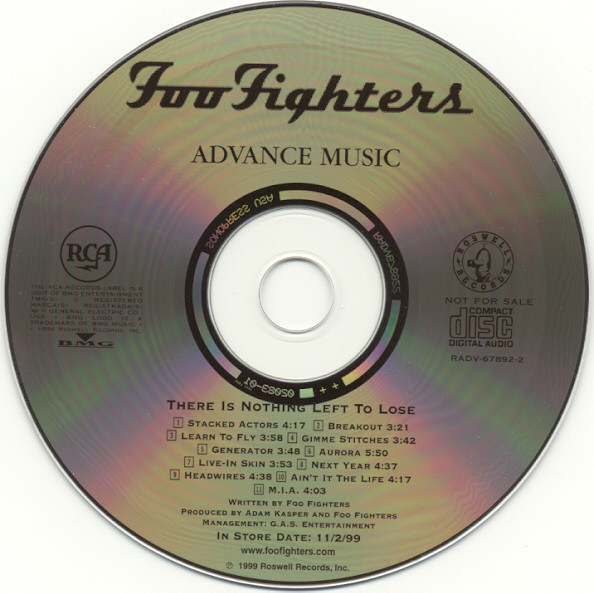 Foo Fighters – There Is Nothing Left To Lose (1999, Vinyl) - Discogs