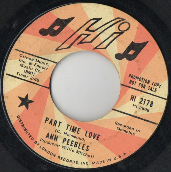 Ann Peebles - Part Time Love / I Still Love You | Releases | Discogs