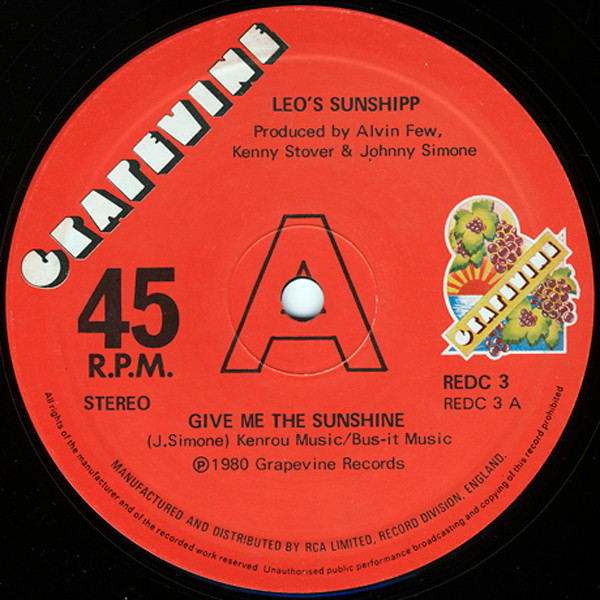 Leo's Sunshipp – Give Me The Sunshine (1980, Vinyl) - Discogs