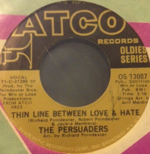 The Persuaders – Thin Line Between Love And Hate (Vinyl) - Discogs