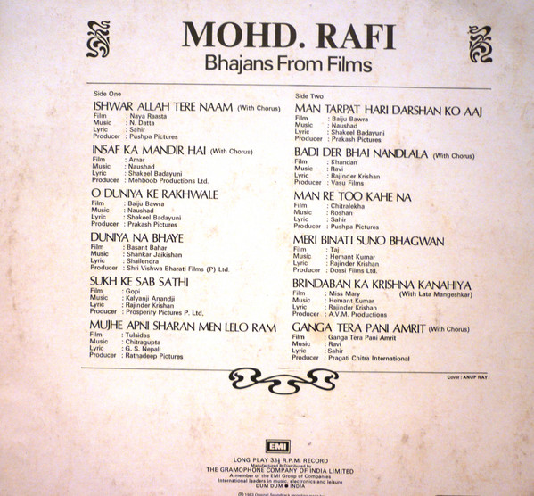 descargar álbum MohdRafi - Bhajans From Films