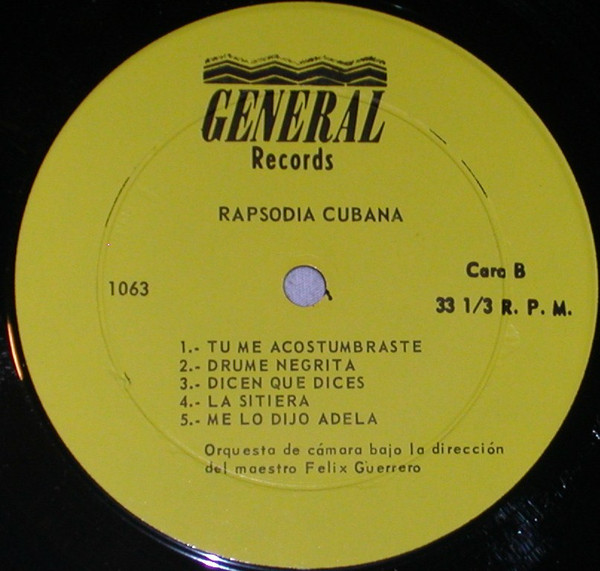 last ned album Orquesta de Camara Baja La Direccion Del Maestro Felix Guerrero - Rapsodia Cubana