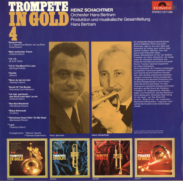 last ned album Heinz Schachtner - Trompete In Gold 4