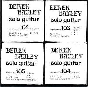 Derek Bailey - Incus Taps album cover
