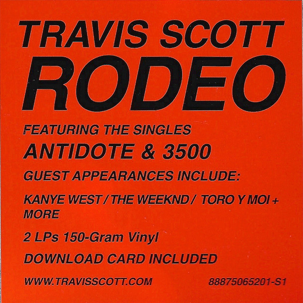 Travis Scott – Rodeo (2015, Digipak, CD) - Discogs