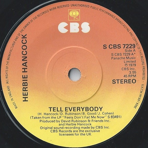 Herbie Hancock – Tell Everybody (1979, Vinyl) - Discogs