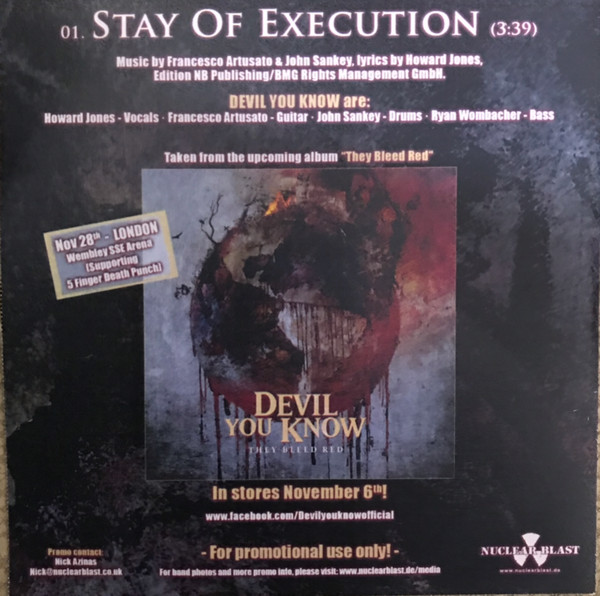 baixar álbum Devil You Know - Stay Of Execution