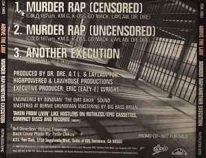 Above The Law – Murder Rap / Another Execution (1990, CD) - Discogs