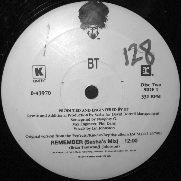 BT – Remember (1997, Vinyl) - Discogs