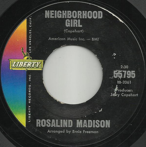 ladda ner album Rosalind Madison - No Other Love Neighborhood Girl