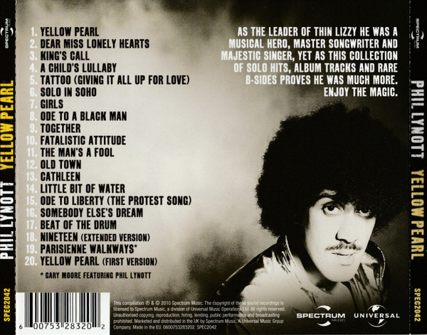 ladda ner album Phil Lynott - Yellow Pearl A Collection