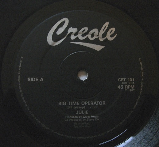 Julie Coulson – Big Time Operator (1985, Vinyl) - Discogs