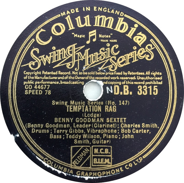 last ned album Benny Goodman Sextet Benny Goodman And His Orchestra - Temptation Rag Bugle Call Rag