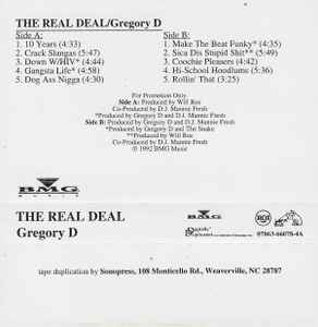 Gregory D – The Real Deal (1992, Cassette) - Discogs