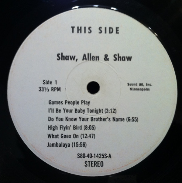 baixar álbum Shaw, Allen & Shaw - This Side That Side
