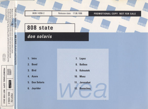 808state – Don Solaris (1996, Slipcase, CD) - Discogs