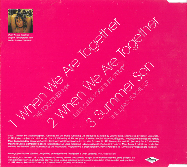descargar álbum Texas - When We Are Together