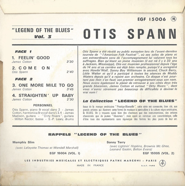 descargar álbum Otis Spann - Legend Of the Blues