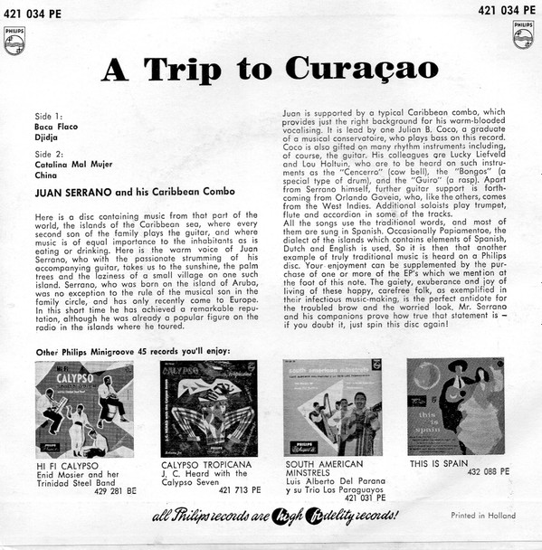 last ned album Juan Serrano And His Caribbean Combo - A Trip To Curaçao