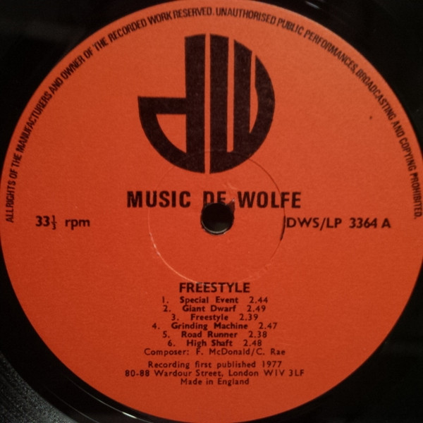 International Studio Orchestra - Freestyle | Music De Wolfe (DWS/LP 3364) - 3