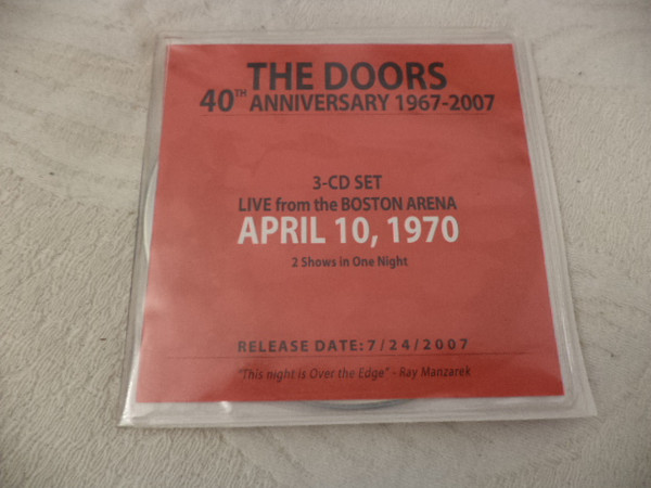 The Doors – Live In Boston 1970 (2007, CD) - Discogs