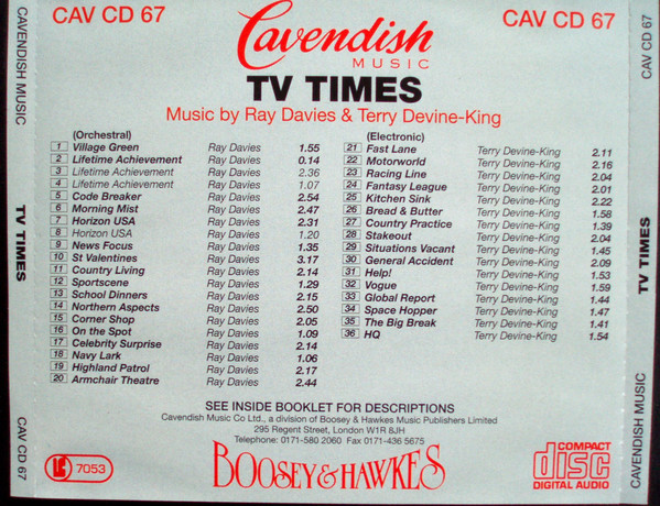 descargar álbum Ray Davies & Terry DevineKing - TV Times