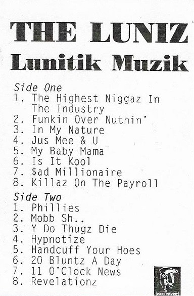 Luniz - Lunitik Muzik | Releases | Discogs