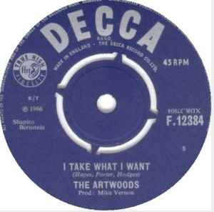 The Artwoods – I Take What I Want (1966, Vinyl) - Discogs