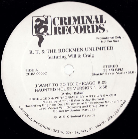 télécharger l'album RT & The Rockmen Unlimited Featuring Will & Craig - I Want To Go To Chicago