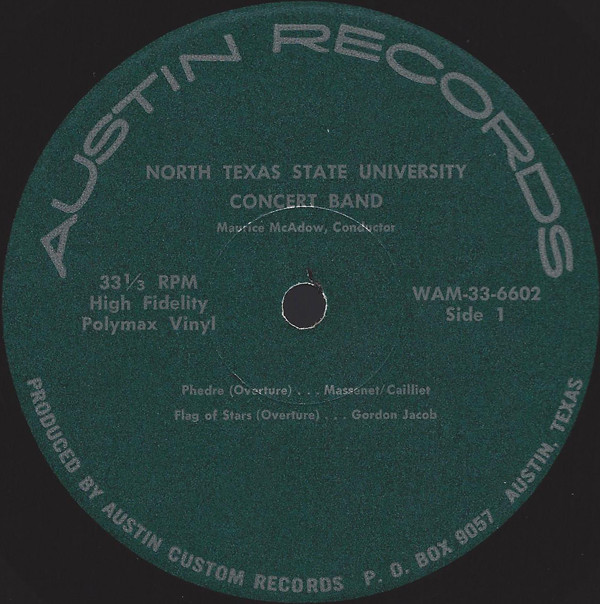 télécharger l'album North Texas State University Concert Band, Maurice McAdow - North Texas State University Concert Band Volume XI