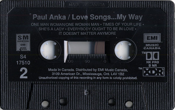 last ned album Paul Anka - Love SongsMy Way