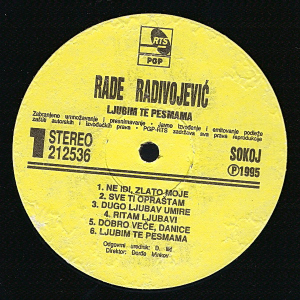 descargar álbum Rade Radivojević - Ljubim Vas Pesmama