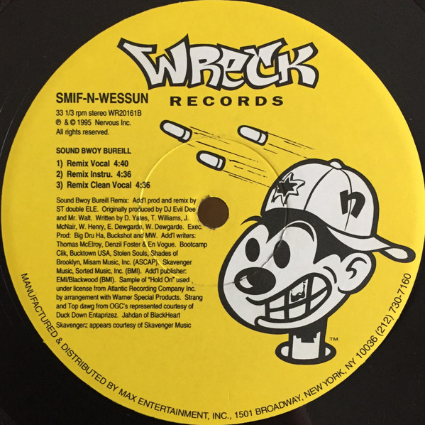 Smif-N-Wessun – Wrekonize / Sound Bwoy Bureill (Remixes) (1995