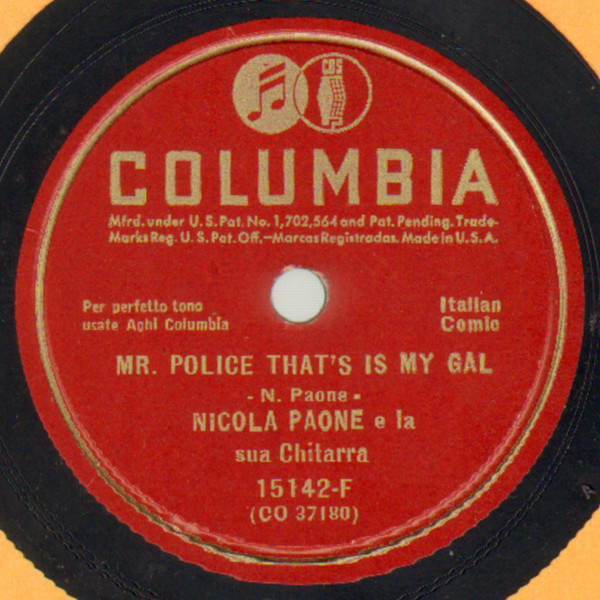 lataa albumi Nicola Paone E La Sua Chitarra - You Can No Fool Me Mr Police Thats Is My Gal