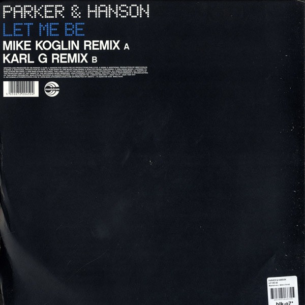 last ned album Parker & Hanson - Let Me Be Remixes