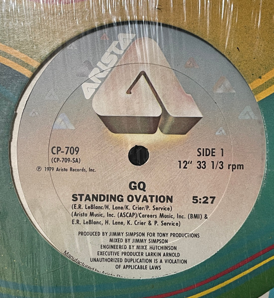 GQ – Standing Ovation (1979, Hub-Servall Pressing, Vinyl) - Discogs