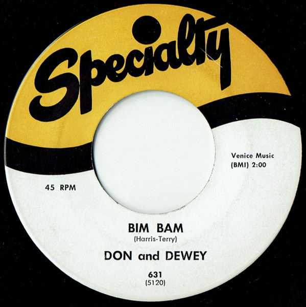 Don And Dewey – Bim Bam / Justine (1970, Vinyl) - Discogs