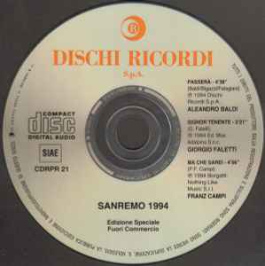 Aleandro Baldi-Sanremo 1994 copertina album