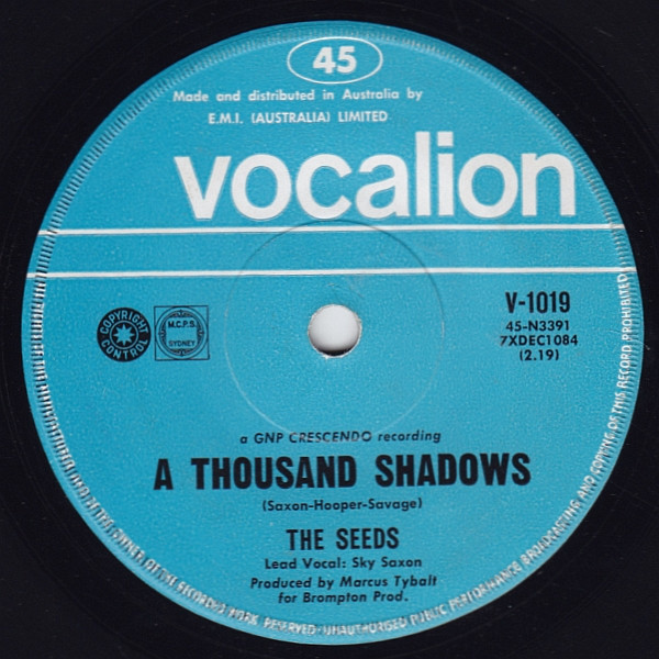 The Seeds – A Thousand Shadows / March Of The Flower Children