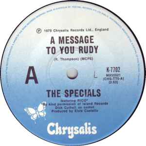 The Specials – A Message To You Rudy (1979, Vinyl) - Discogs