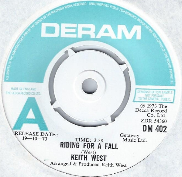 télécharger l'album Keith West - Riding For A Fall