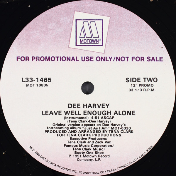 descargar álbum Dee Harvey - Leave Well Enough Alone