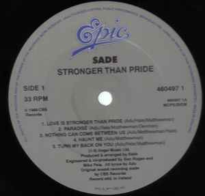 Sade – Paradise (1988, Vinyl) - Discogs