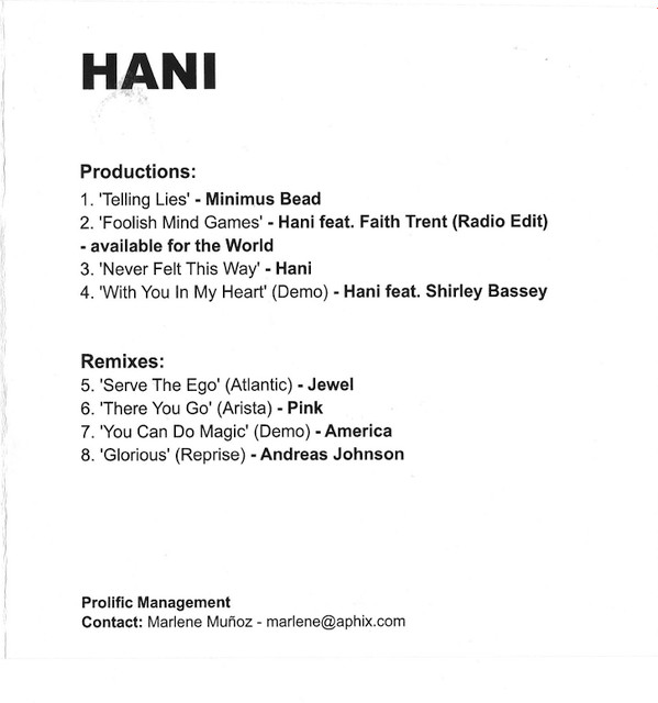 baixar álbum Hani - Productions Remixes