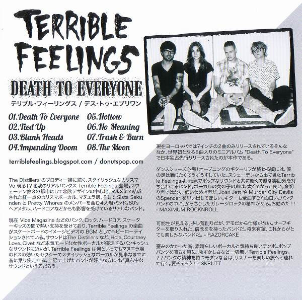 lataa albumi Terrible Feelings - Death To Everyone