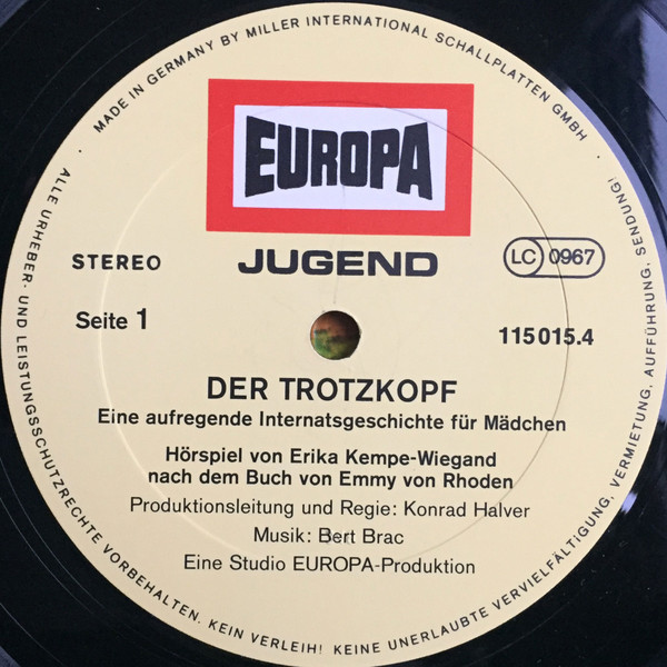 baixar álbum Emmy von Rhoden - Der Trotzkopf