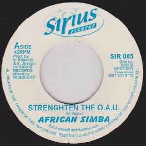 Afrikan Simba - Strenghten The O.A.U. album cover