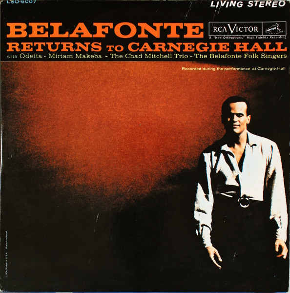 Harry Belafonte Returns To Carnegie Hall
