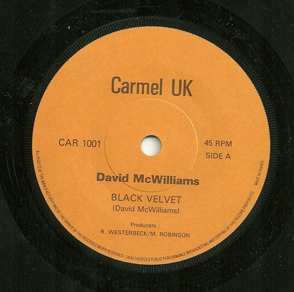 descargar álbum David McWilliams - Black Velvet